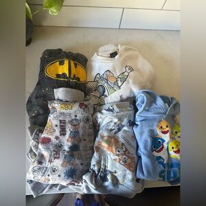 Boys 2T Cartoon Character Matching Sets